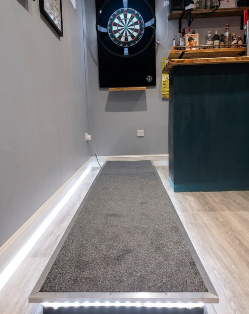 Handmade Raised Darts Oche - Foldable Solid Wood Design