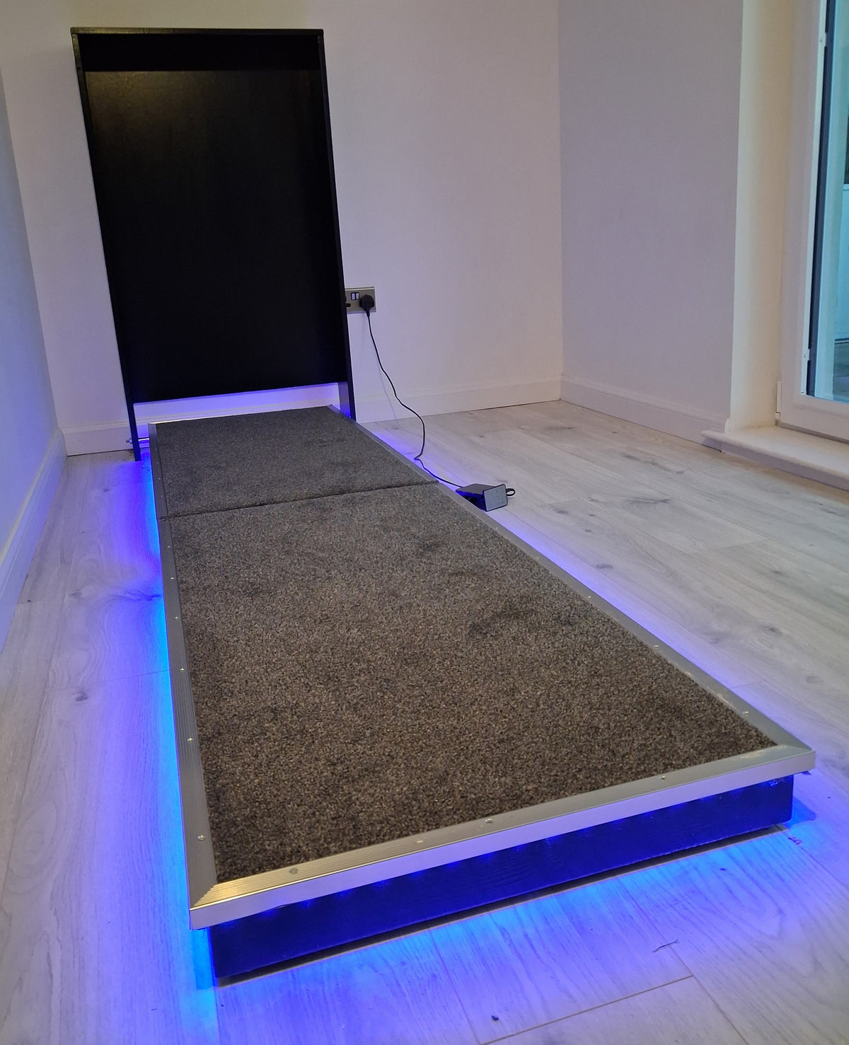 Integrated Wall-Mounted Darts Oche - Handmade Foldable Design