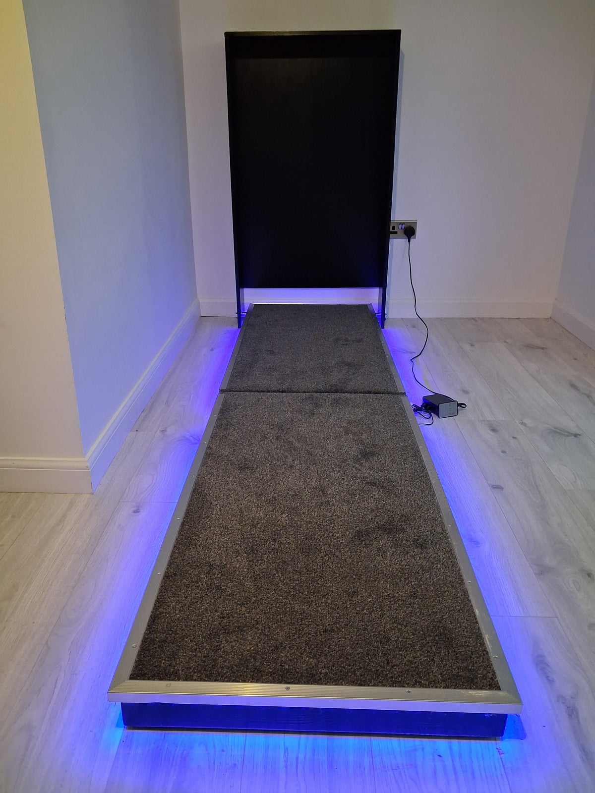 Integrated Wall-Mounted Darts Oche - Handmade Foldable Design